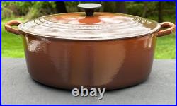 Le Creuset Cast Iron 31 Oval Dutch Oven with Lid Chestnut 6-3/4 Qt