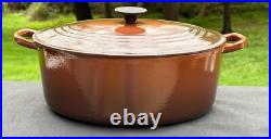 Le Creuset Cast Iron 31 Oval Dutch Oven with Lid Chestnut 6-3/4 Qt