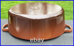Le Creuset Cast Iron 31 Oval Dutch Oven with Lid Chestnut 6-3/4 Qt