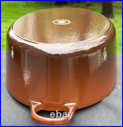 Le Creuset Cast Iron 31 Oval Dutch Oven with Lid Chestnut 6-3/4 Qt