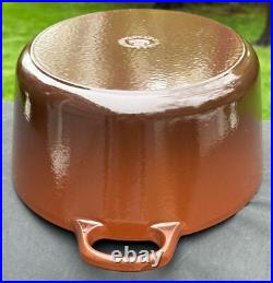 Le Creuset Cast Iron 31 Oval Dutch Oven with Lid Chestnut 6-3/4 Qt