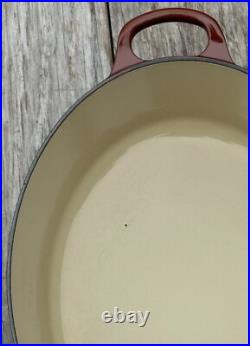 Le Creuset Cast Iron 31 Oval Dutch Oven with Lid Chestnut 6-3/4 Qt