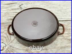 Le Creuset Cast Iron 31 Oval Dutch Oven with Lid Chestnut 6-3/4 Qt