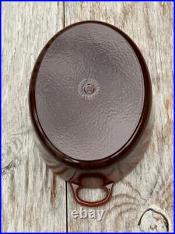 Le Creuset Cast Iron 31 Oval Dutch Oven with Lid Chestnut 6-3/4 Qt