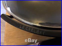 Le Creuset Cast Iron 36cm Wok With Glass LID Dark Grey Satin Finish Rrp £220