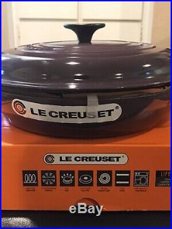 Le Creuset Cast Iron Classic Braiser Cassis Purple 2.25 Quart #26 New In Box