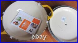 Le Creuset Cast Iron Dutch Oven 2.5 qt Yellow color NWT