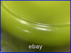 Le Creuset Cast Iron Dutch Oven Kiwi Green Enamel 5 1/2 Qt Deep Round France 26