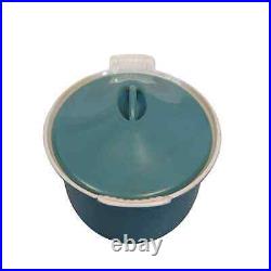 Le Creuset Cast Iron Enamel Dutch Oven Vintage Oval Dish Turquoise #26