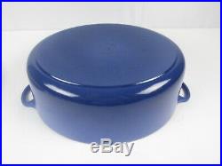 Le Creuset Cast Iron Enamel Oval 9 1/2 Quart Dutch Oven 9.5qt Blue No 35
