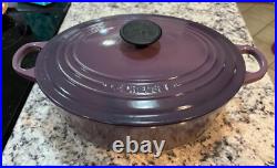 Le Creuset Cast Iron Oval Dutch Oven 5Qt / 4.7L Cassis Purple