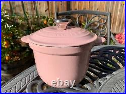 Le Creuset Cast Iron Rice Pot 2.25 Qt 18 Chiffon Pink No Inner Lid