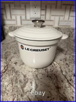 Le Creuset Cast Iron Rice Pot Blanc Shiny White 18cm