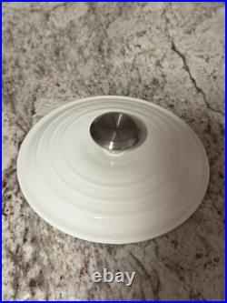 Le Creuset Cast Iron Rice Pot Blanc Shiny White 18cm