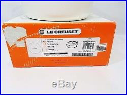 Le Creuset Cast Iron Round 3.5 Quart Signature White Risotto Dutch Oven NIB