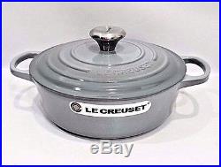 Le Creuset Cast Iron Round Dutch Oven Mist Gray 3.5 Quart 3 1/2 with Lid NEW NIB