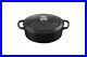 Le Creuset Cast Iron Signature Oval Casserole, 29cm, 29 cm, Matte Black