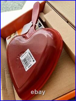 Le Creuset Cerise Heart Skillet Cast Iron 6 1/3