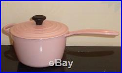 Le Creuset Chiffon Pink 2 Qt 1.8 Liters #18 Cast Iron Saucepan