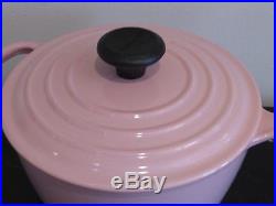 Le Creuset Chiffon Pink 2 Qt 1.8 Liters #18 Cast Iron Saucepan