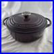 Le Creuset Cocotte Ronde 22 Enameled Cast Iron Dutch Oven Purple 3.5 Qt France