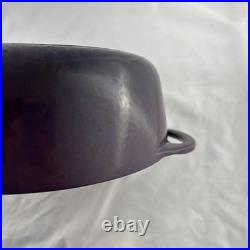 Le Creuset Cocotte Ronde 22 Enameled Cast Iron Dutch Oven Purple 3.5 Qt France
