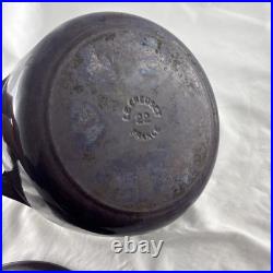 Le Creuset Cocotte Ronde 22 Enameled Cast Iron Dutch Oven Purple 3.5 Qt France