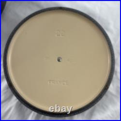 Le Creuset Cocotte Ronde 22 Enameled Cast Iron Dutch Oven Purple 3.5 Qt France