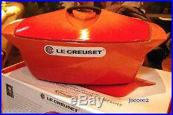 Le Creuset Coquelle 5 Qt Cast Iron Casserole Dish Limited Edition Raymond Loewy