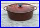 Le Creuset Cousances Cast Iron 30 Oval Dutch Oven with Lid Chestnut 6-1/2 Qt