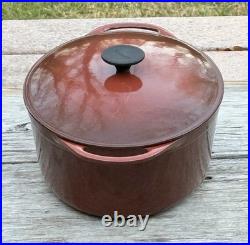 Le Creuset Cousances Cast Iron 30 Oval Dutch Oven with Lid Chestnut 6-1/2 Qt