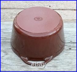 Le Creuset Cousances Cast Iron 30 Oval Dutch Oven with Lid Chestnut 6-1/2 Qt