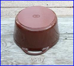Le Creuset Cousances Cast Iron 30 Oval Dutch Oven with Lid Chestnut 6-1/2 Qt