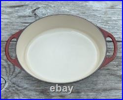 Le Creuset Cousances Cast Iron 30 Oval Dutch Oven with Lid Chestnut 6-1/2 Qt