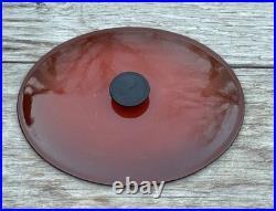 Le Creuset Cousances Cast Iron 30 Oval Dutch Oven with Lid Chestnut 6-1/2 Qt