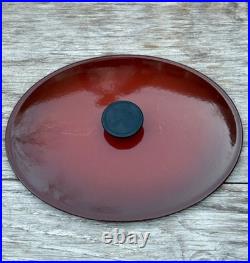 Le Creuset Cousances Cast Iron 30 Oval Dutch Oven with Lid Chestnut 6-1/2 Qt