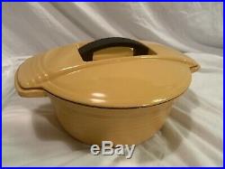 Le Creuset Dutch Oven 23 Futura Line Very Rare Yellow Excellent Condition