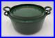 Le Creuset Dutch Oven 24 French 4 Qt RARE Lid & Green Round Enameled Cast Iron
