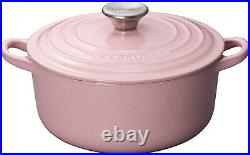 Le Creuset Dutch Oven Signature Cocotte Ronde Cast Iron Round 18cm Chiffon Pink