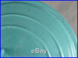 Le Creuset E Turquoise Dutch Oven, 9-5/8, round, cast iron, stock pot, blue vtg