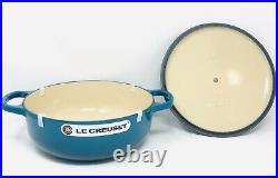 Le Creuset Enamel Cast Iron 3.5 Qt. Round Dutch Oven Deep Teal Brand New In Box