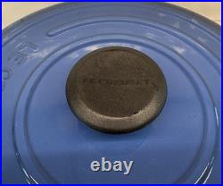 Le Creuset Enameled 30 Cast Iron Braiser Blue shallow