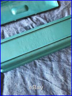 Le Creuset Enameled Cast-Iron 2 Quart Pate Terrine Rare Turquoise Vintage