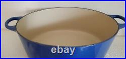 Le Creuset Enameled Cast Iron #33 8 Qt Blue New Condition Free Shipping