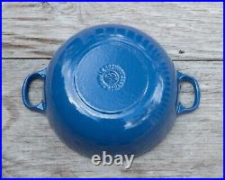 Le Creuset Enameled Cast Iron Blue 22 Marmite/Soup Pot 2-3/4 qt. Made In France