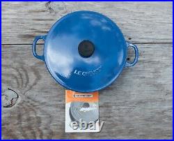 Le Creuset Enameled Cast Iron Blue 22 Marmite/Soup Pot 2-3/4 qt. Made In France