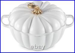 Le Creuset Enameled Cast Iron Figural Pumpkin Cocotte, 4 qt Scratch & Dent