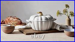 Le Creuset Enameled Cast Iron Figural Pumpkin Cocotte, 4 qt Scratch & Dent