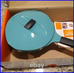 Le Creuset Enameled Cast Iron Raymond Loewy Saucepan With Lid NEW $215