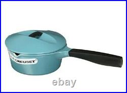 Le Creuset Enameled Cast Iron Raymond Loewy Saucepan With Lid NEW $215